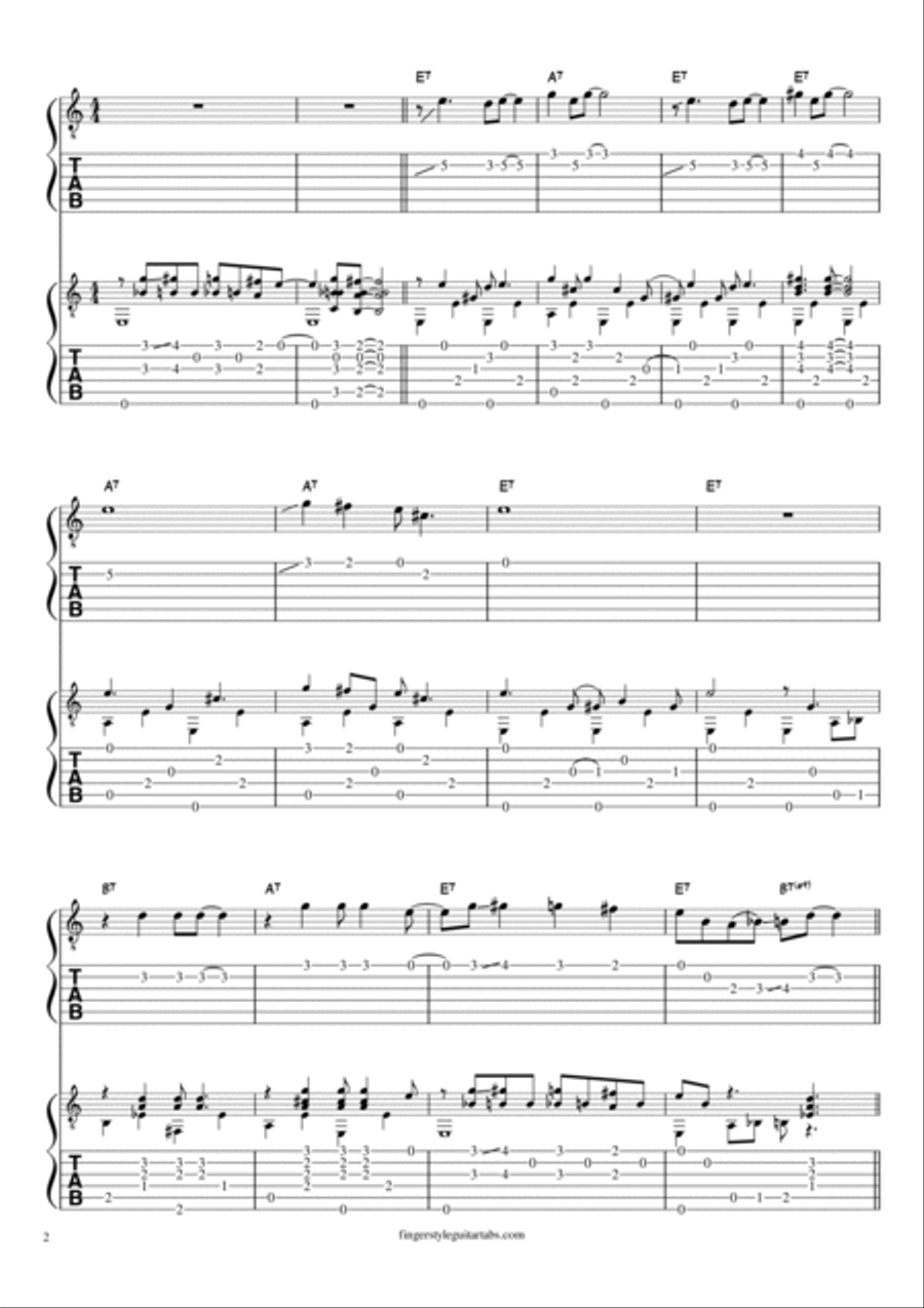 Fingerstyle Blues Duo inspired by GuitarNick | Guitar Tab