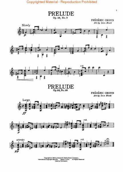 Chopin for Guitar by Frederic Chopin Acoustic Guitar - Sheet Music