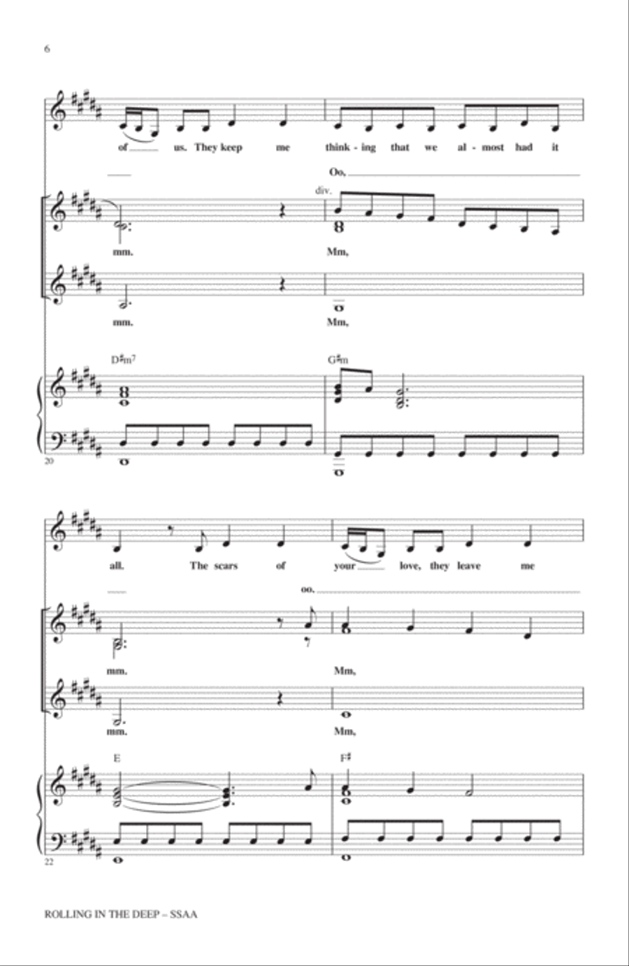 Rolling In The Deep SSA scores gallery preview page 5