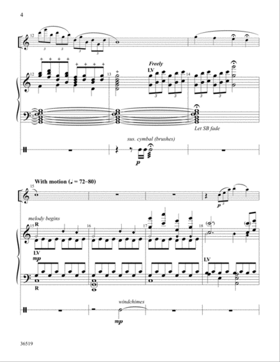 Dreamscape on Still, Still, Still Handbell Choir scores gallery preview page 4