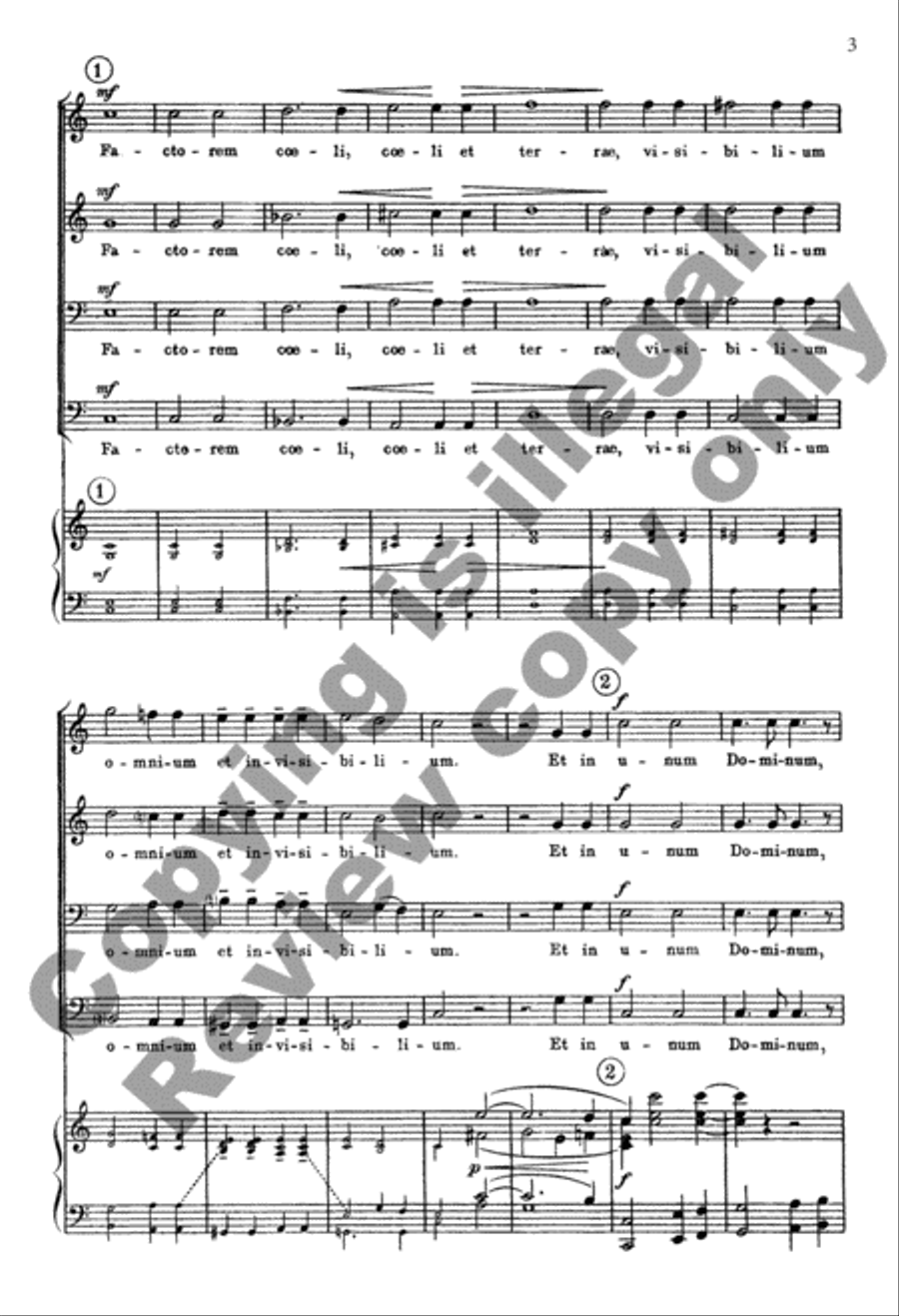 Mass in A-Flat: Credo Mass in A-Flat: Credo TTBB scores gallery preview page 4