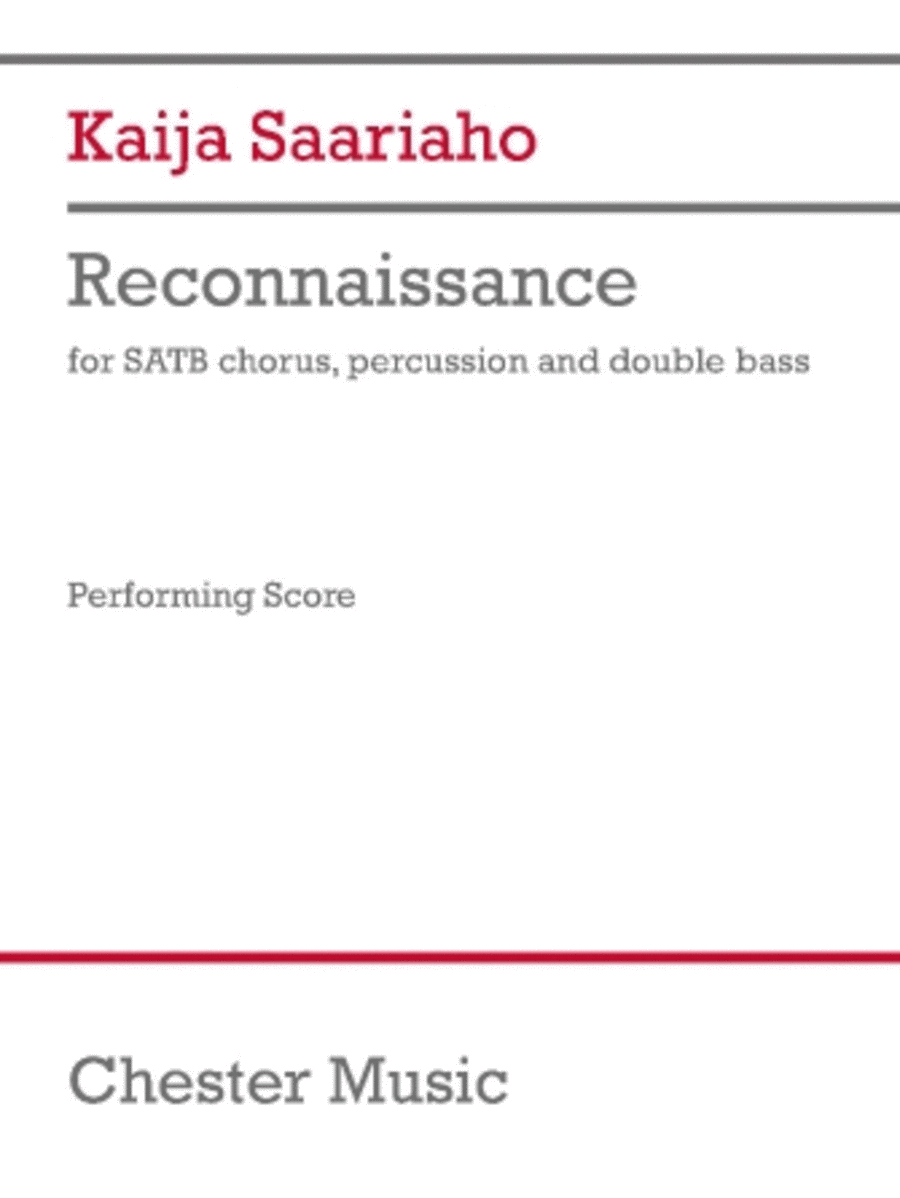 Reconnaissance (Vocal Score)