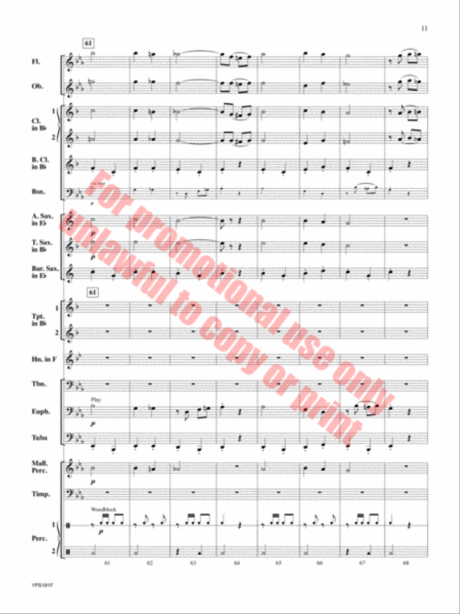 Generosity Concert Band scores gallery preview page 12