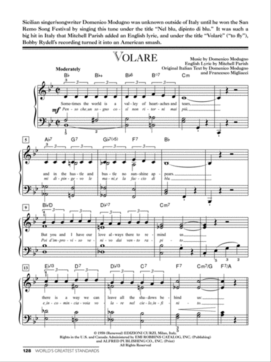 World's Greatest Standards Easy Piano scores gallery preview page 4