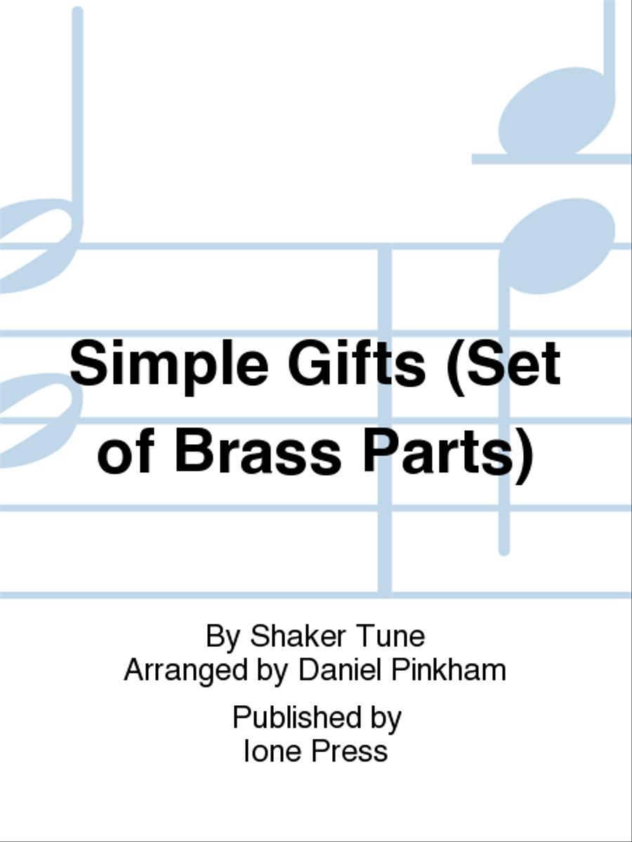 Simple Gifts (Brass Parts) Choir scores gallery preview page 1