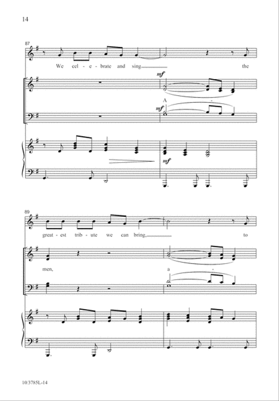 Amen Is Where We Begin 4-Part scores gallery preview page 15