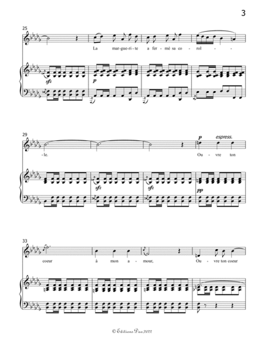 Ouvre ton cœur, by Bizet, in b flat minor