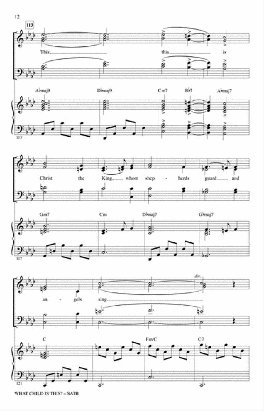 What Child Is This? 4-Part scores gallery preview page 5