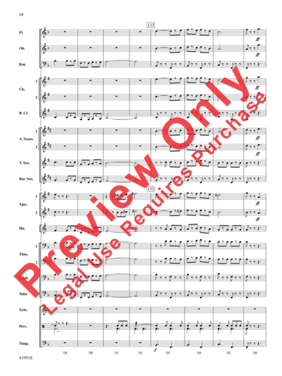 Hobo Train Hobo Train Concert Band scores gallery preview page 19