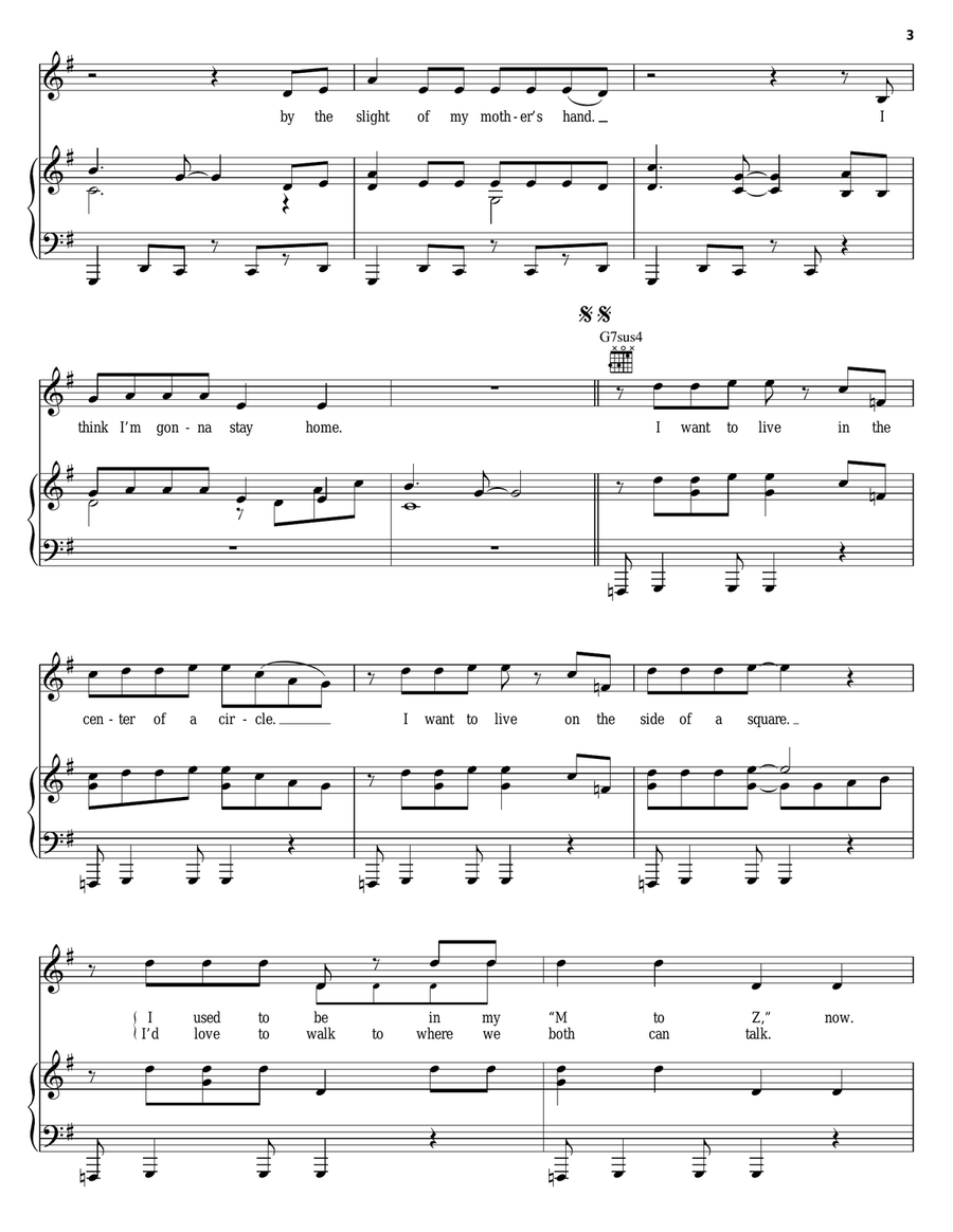 Home Life Piano, Vocal, Guitar scores gallery preview page 3