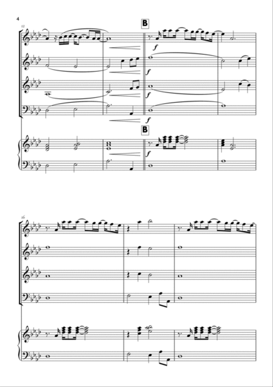 Goodness Of God Goodness Of God Saxophone Quartet scores gallery preview page 4