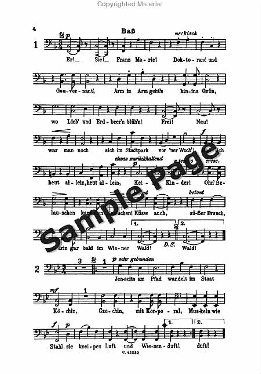 Wiener Wald Op. 325 Choir scores gallery preview page 5