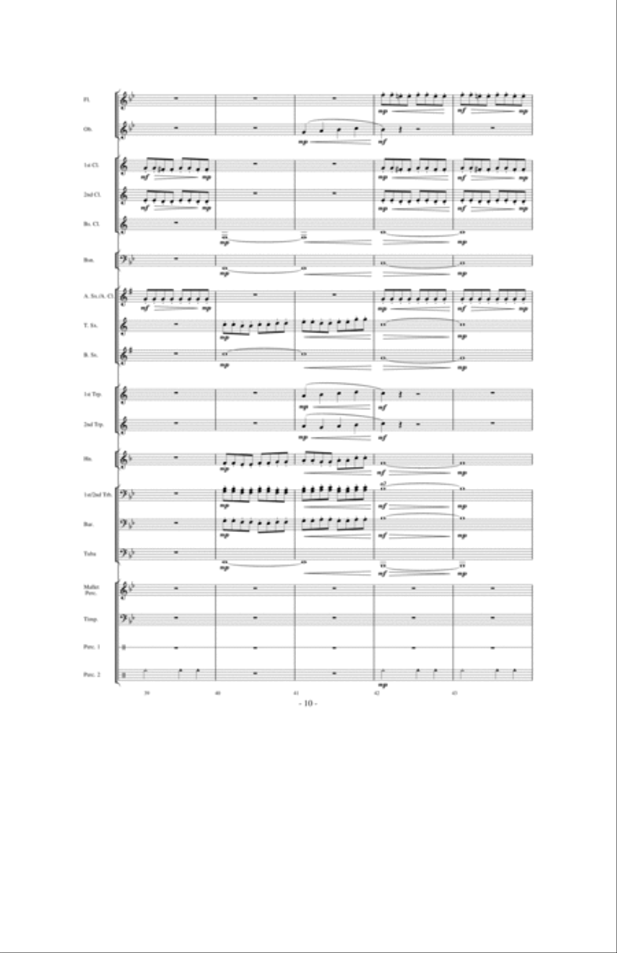 Above the World Concert Band scores gallery preview page 9