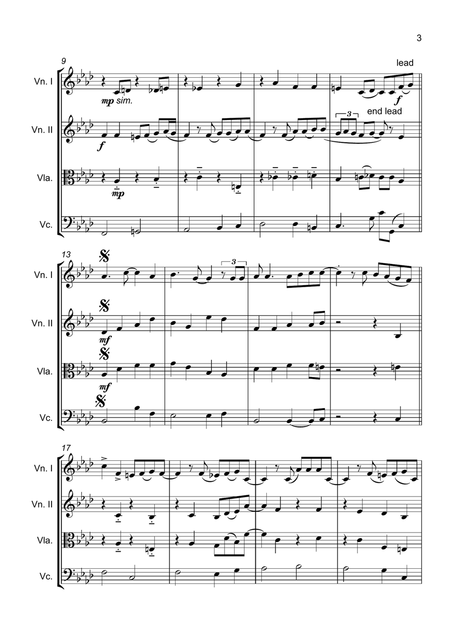 Oops!...I Did It Again String Quartet scores gallery preview page 3