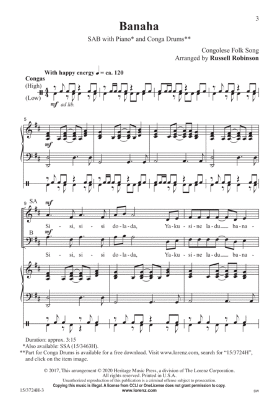 Banaha 3-Part scores gallery preview page 3