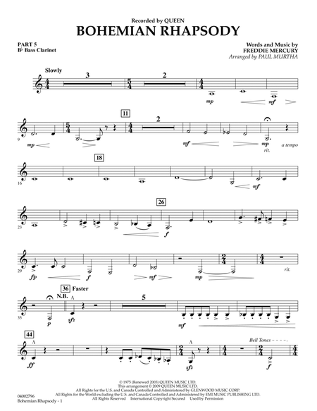 Bohemian Rhapsody - Pt.5 - Bb Bass Clarinet