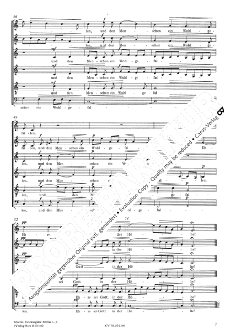 Be not afraid (Furchtet euch nicht) SSAATB scores gallery preview page 8