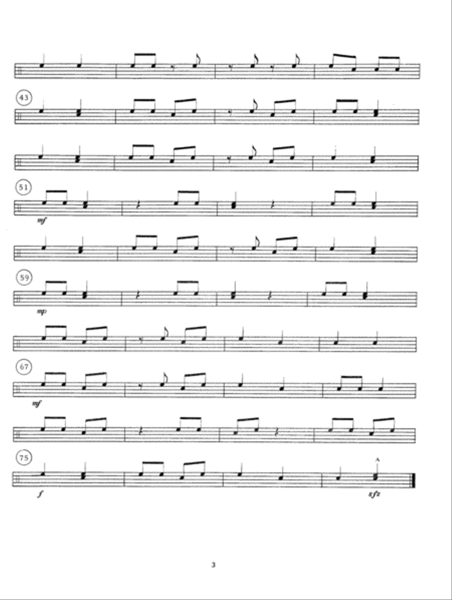 Multitudes: 24 Progressive Solos For The Multiple Percussionist Percussion scores gallery preview page 3