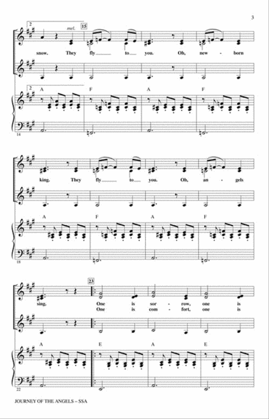Journey of the Angels SSA scores gallery preview page 3