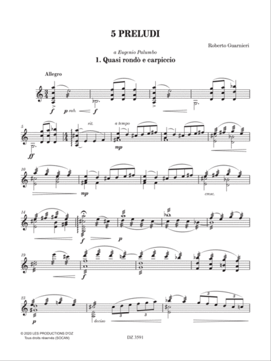 5 Preludi Accordion scores gallery preview page 3