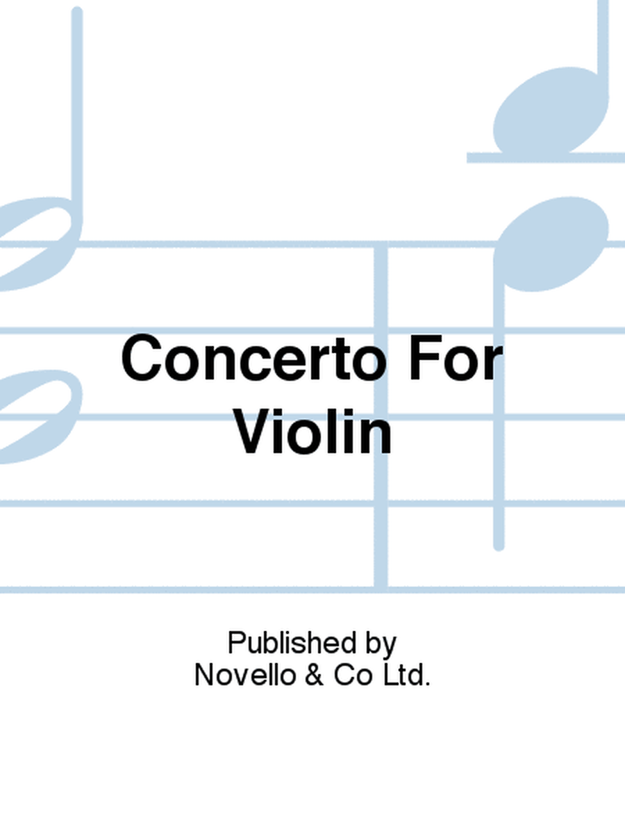 Concerto For Violin