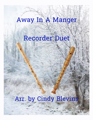 Book cover for Away In A Manger, Recorder Duet
