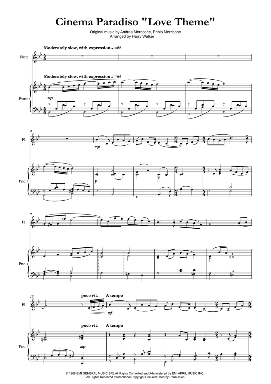 Cinema Paradiso Flute Solo scores gallery preview page 3