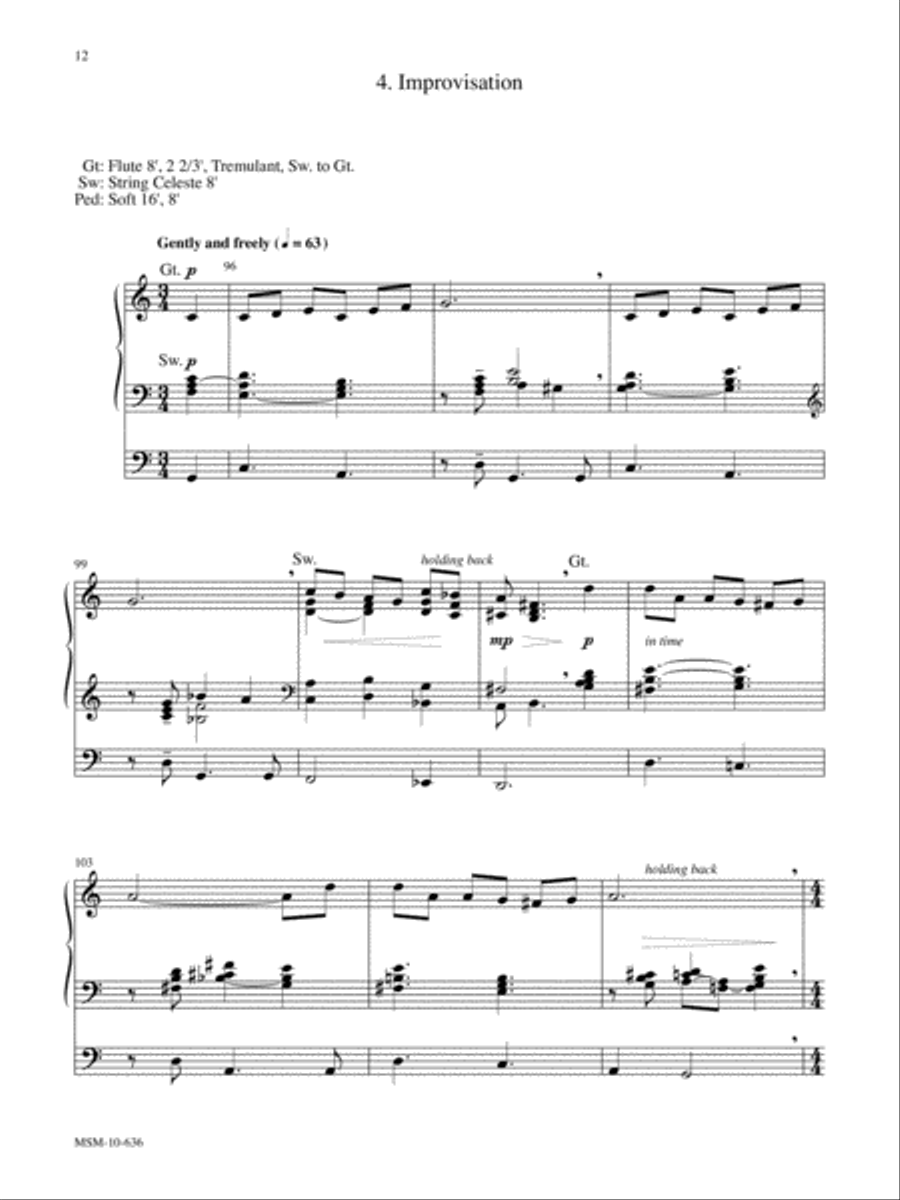 Variations on All Creatures of Our God and King Organ scores gallery preview page 5