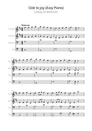 Ode To Joy - Easy Brass Quartet