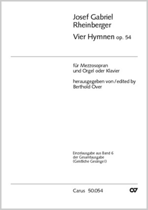 Book cover for Vier Hymnen op. 54