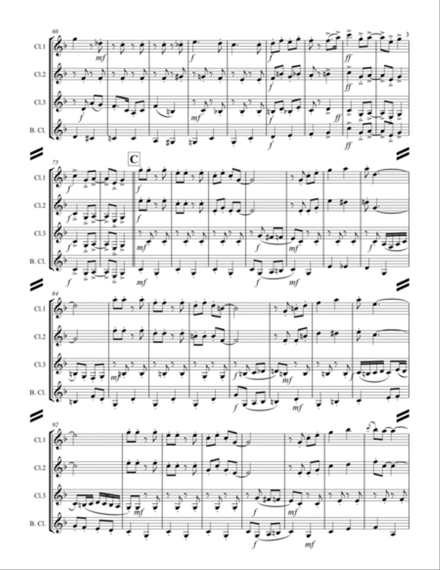 Pennsylvania Polka Woodwind Ensemble scores gallery preview page 4