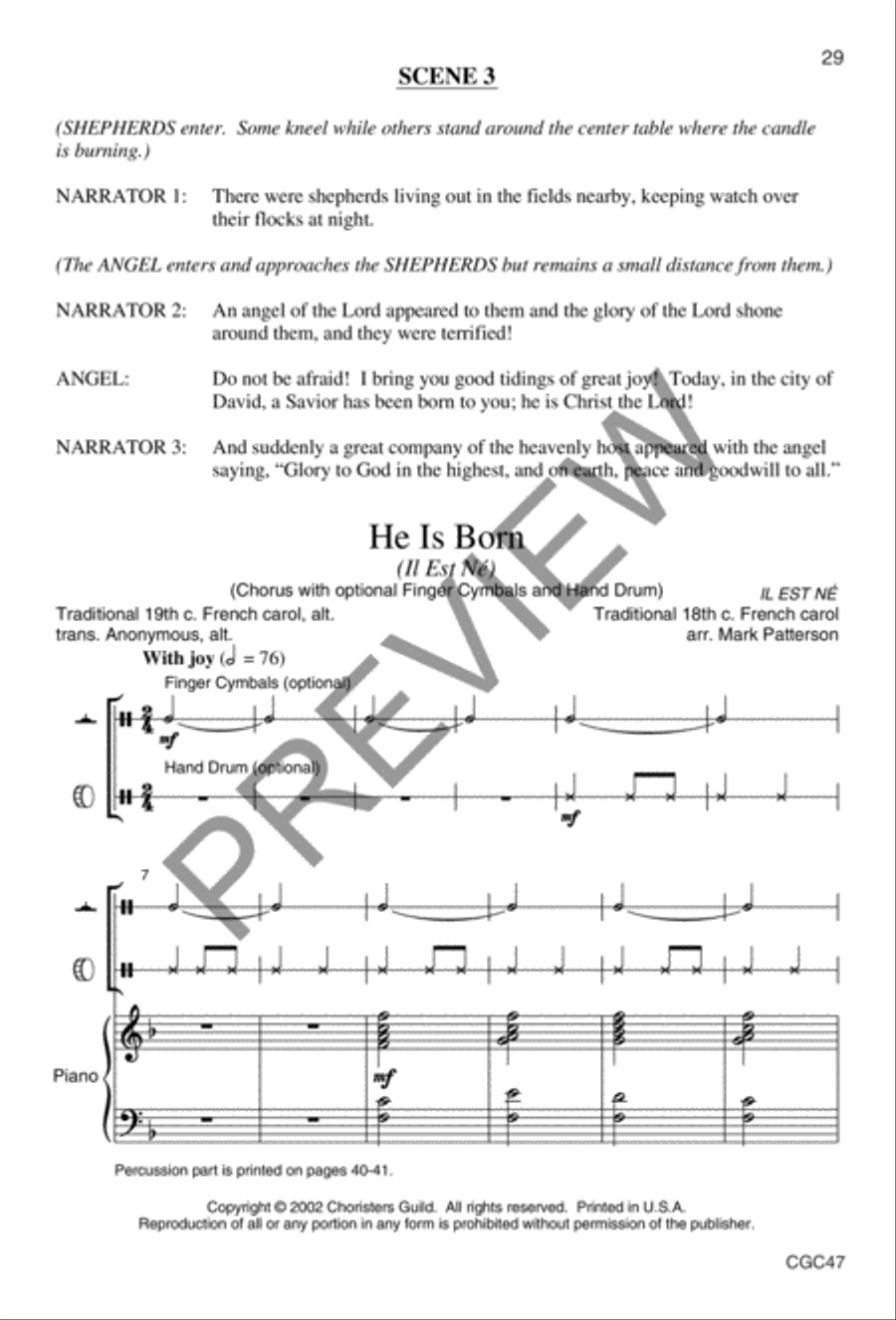 Light of the World (Full Score) Unison Choir scores gallery preview page 17