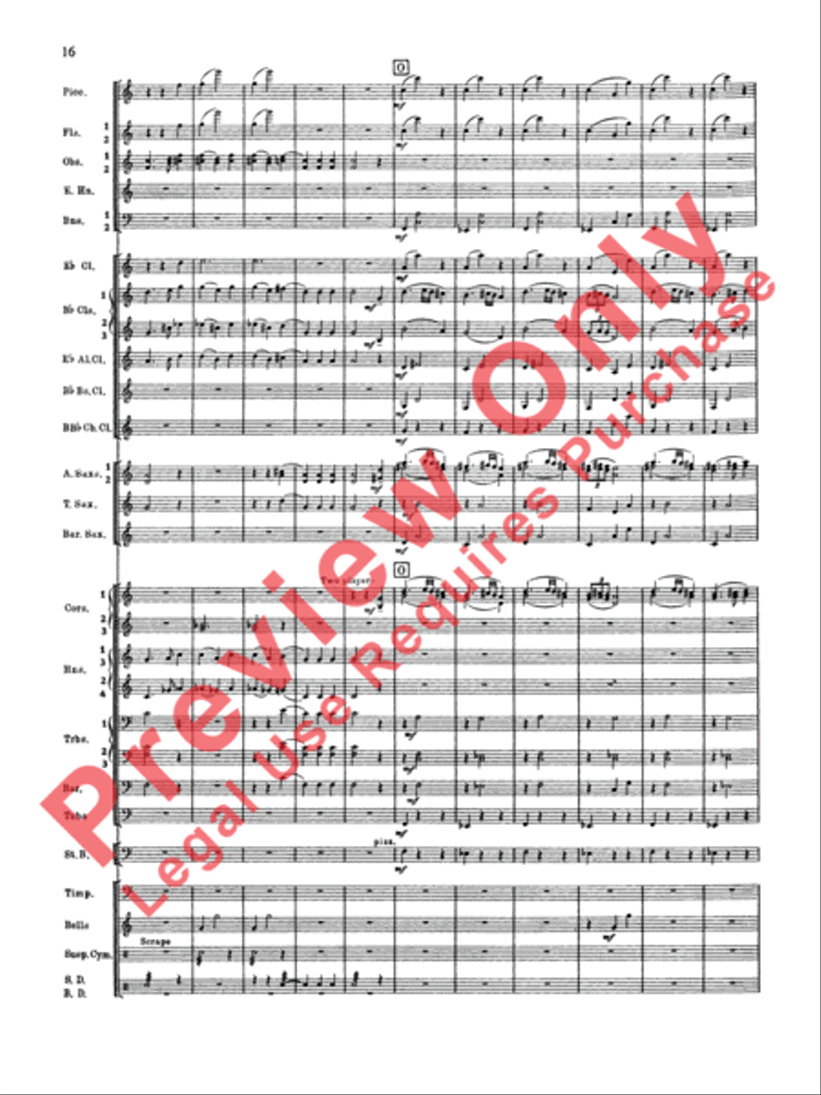 Symphonic Dance No. 2 Concert Band scores gallery preview page 17