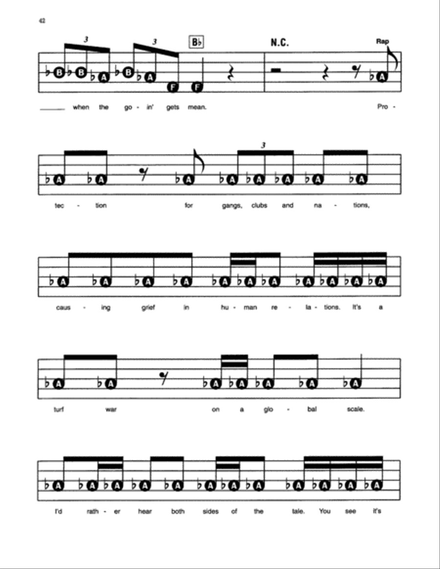 Black Or White (Rap Version) Electronic Keyboard scores gallery preview page 3