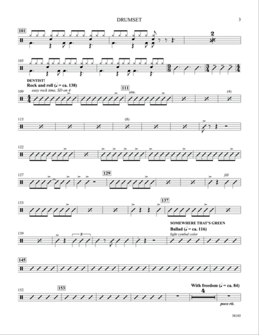 Little Shop of Horrors Little Shop of Horrors Drums scores gallery preview page 3