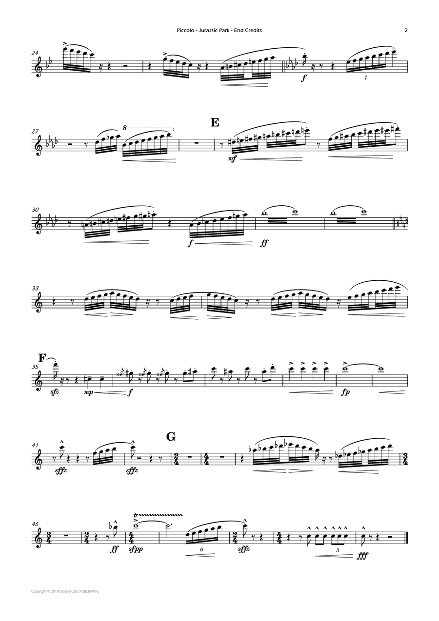 Jurassic Park Iii (end Credits) Large Ensemble scores gallery preview page 5