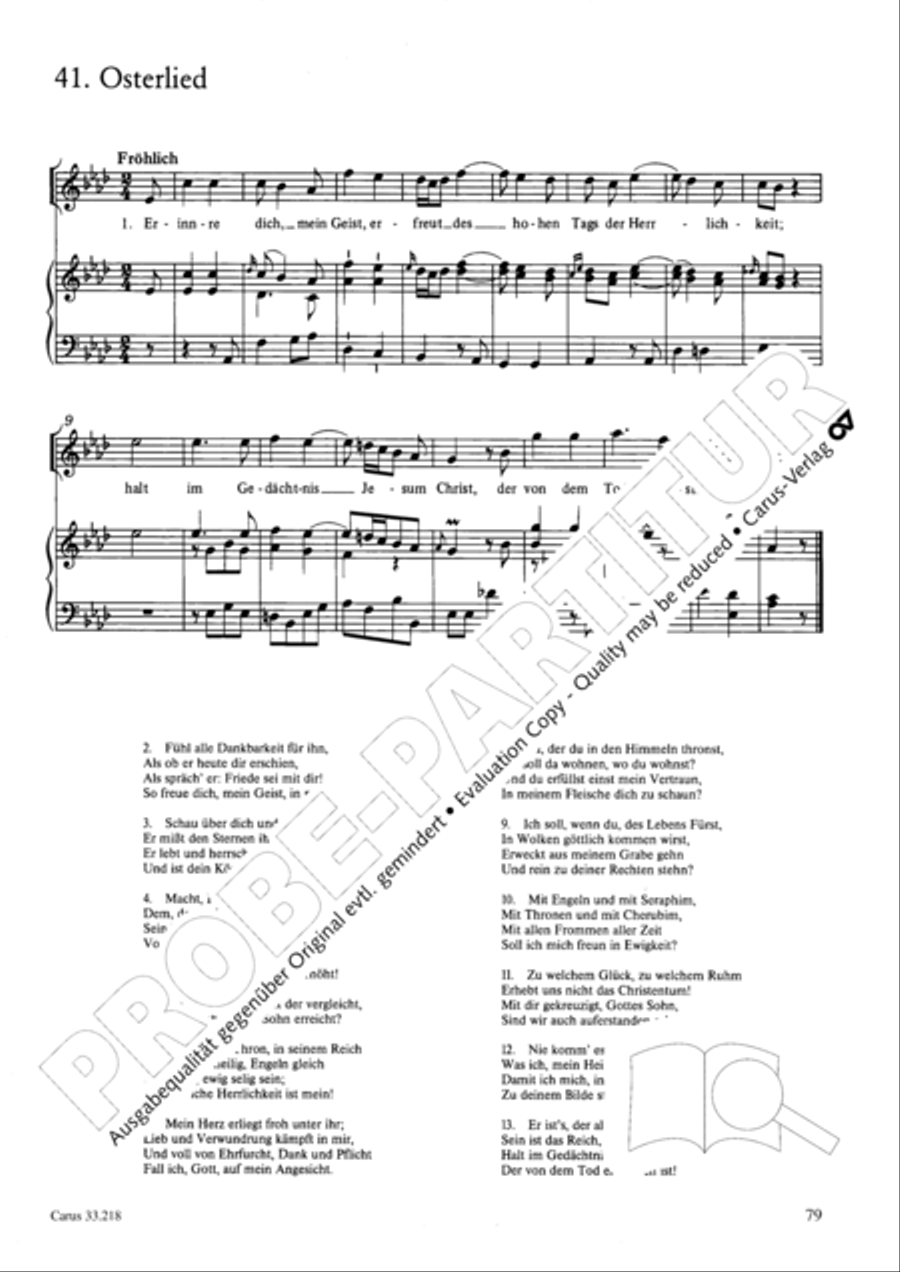 Geistliche Oden und Lieder (Gellert) Collection / Songbook scores gallery preview page 74
