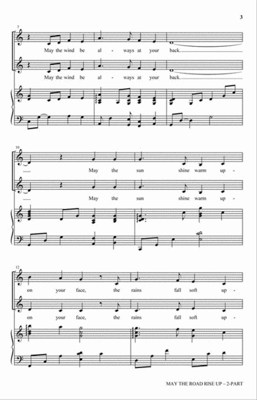 May the Road Rise Up 2-Part scores gallery preview page 3