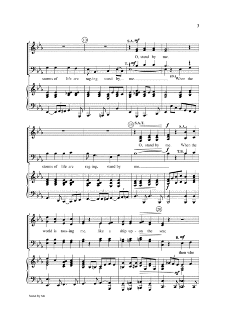Stand by Me 4-Part scores gallery preview page 3