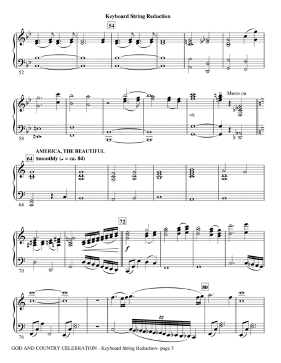 God And Country Celebration (Medley) - Rhythm Choir scores gallery preview page 3
