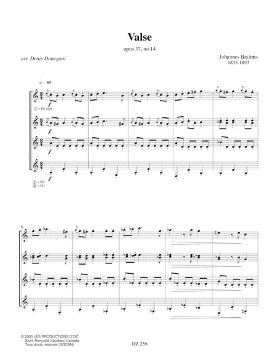 Trois valses Trois valses Guitar Ensemble scores gallery preview page 2