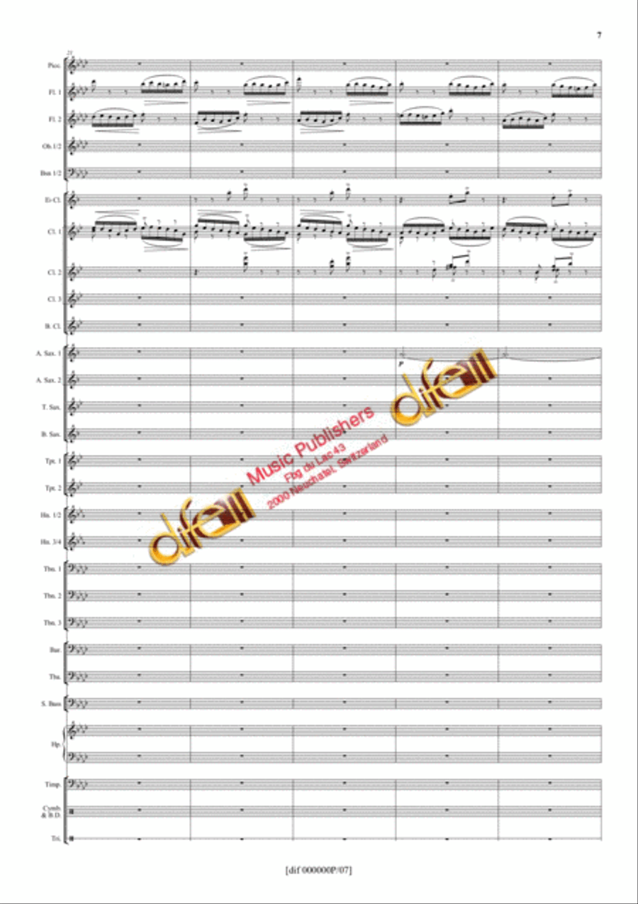 La Moldau Concert Band scores gallery preview page 6
