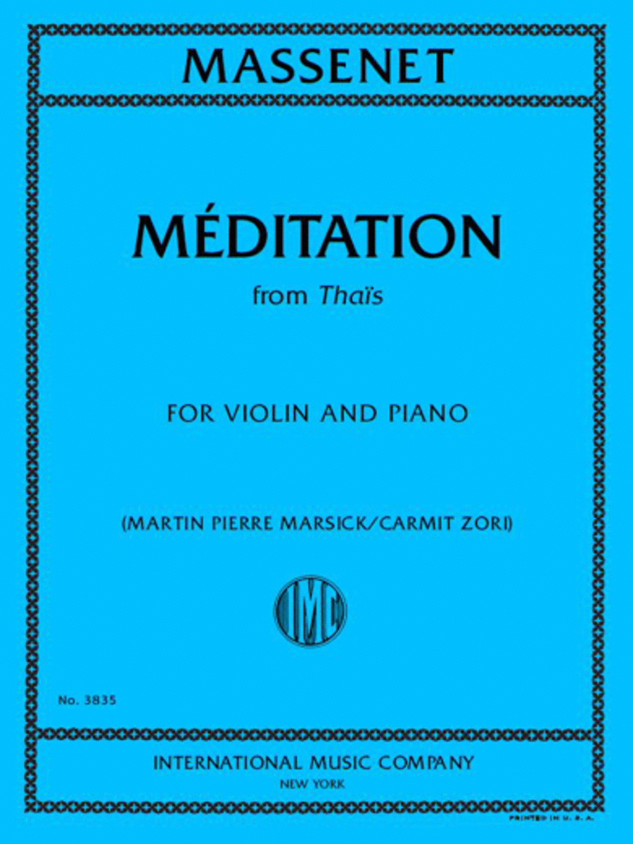 Meditation From Thais Violin Solo scores gallery preview page 1