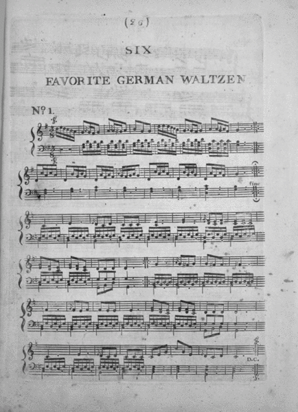 Six Favorite German Waltzen