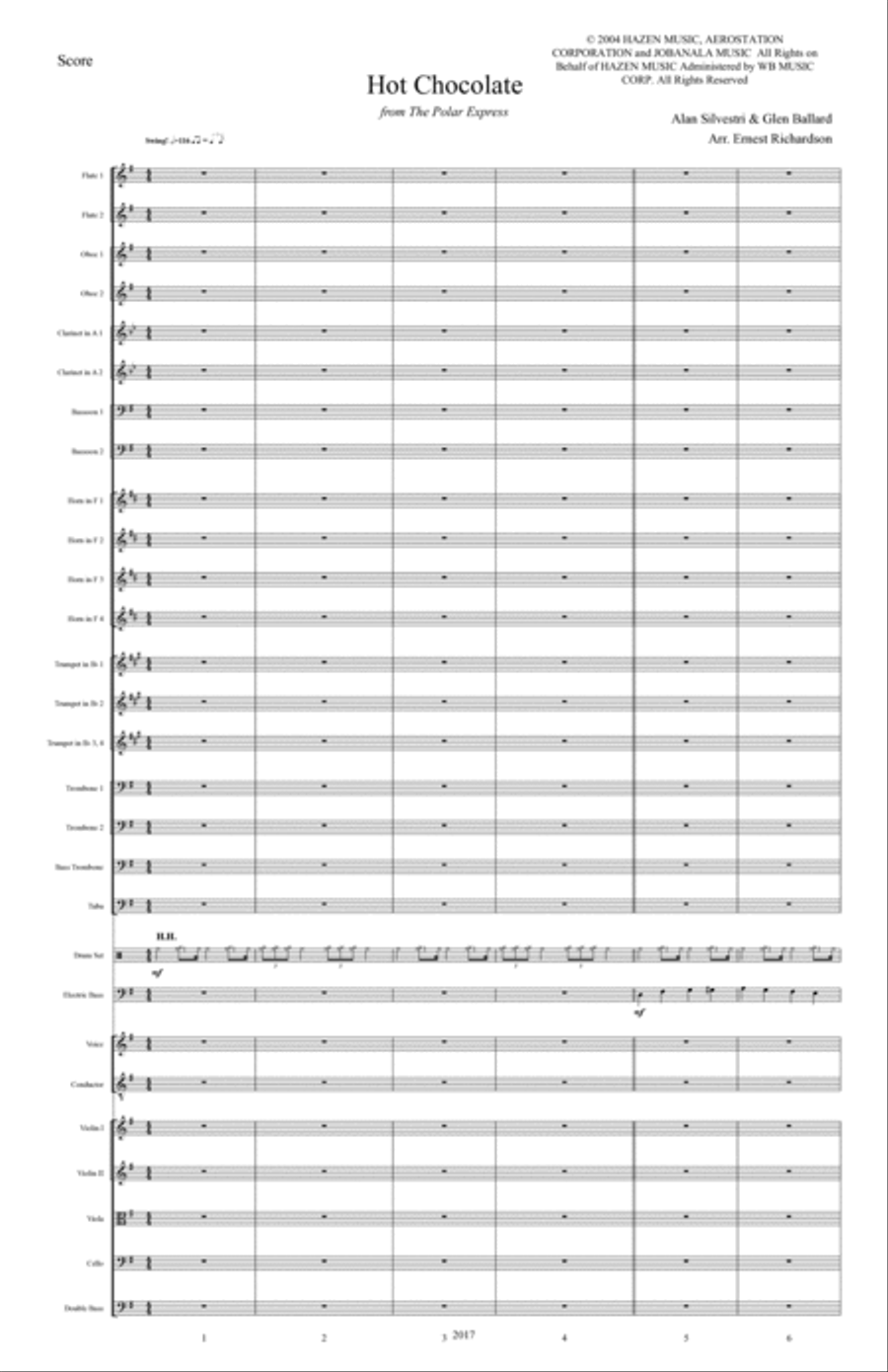 Hot Chocolate Hot Chocolate Full Orchestra scores gallery preview page 2