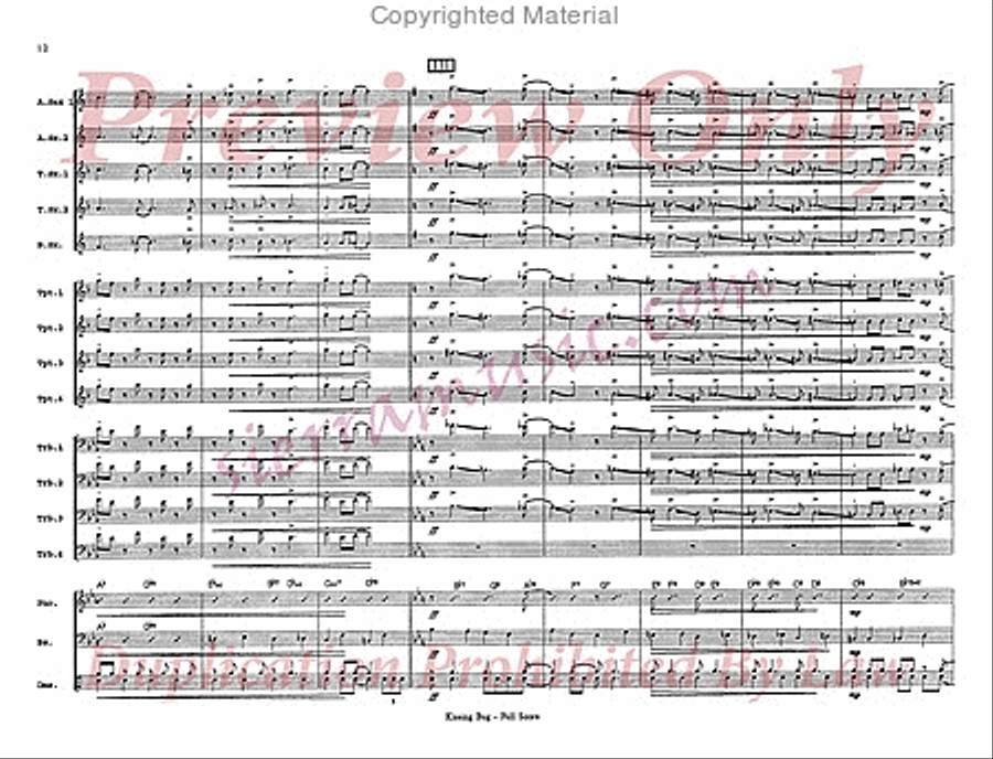 Kissing Bug Big Band scores gallery preview page 13
