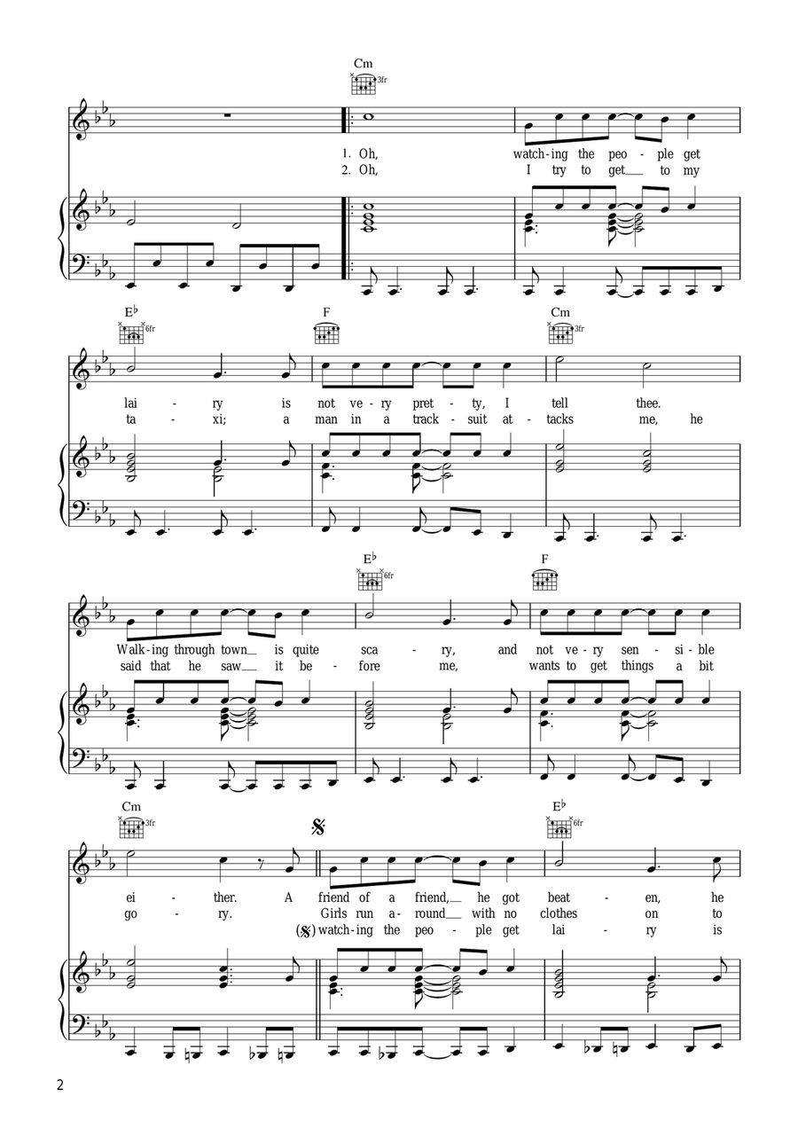 I Predict A Riot Guitar scores gallery preview page 2