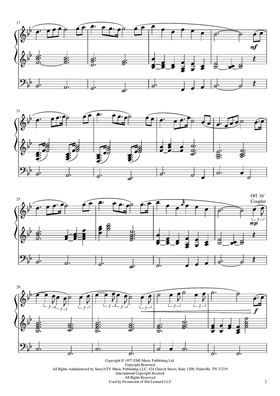 Hymne Organ Solo scores gallery preview page 3