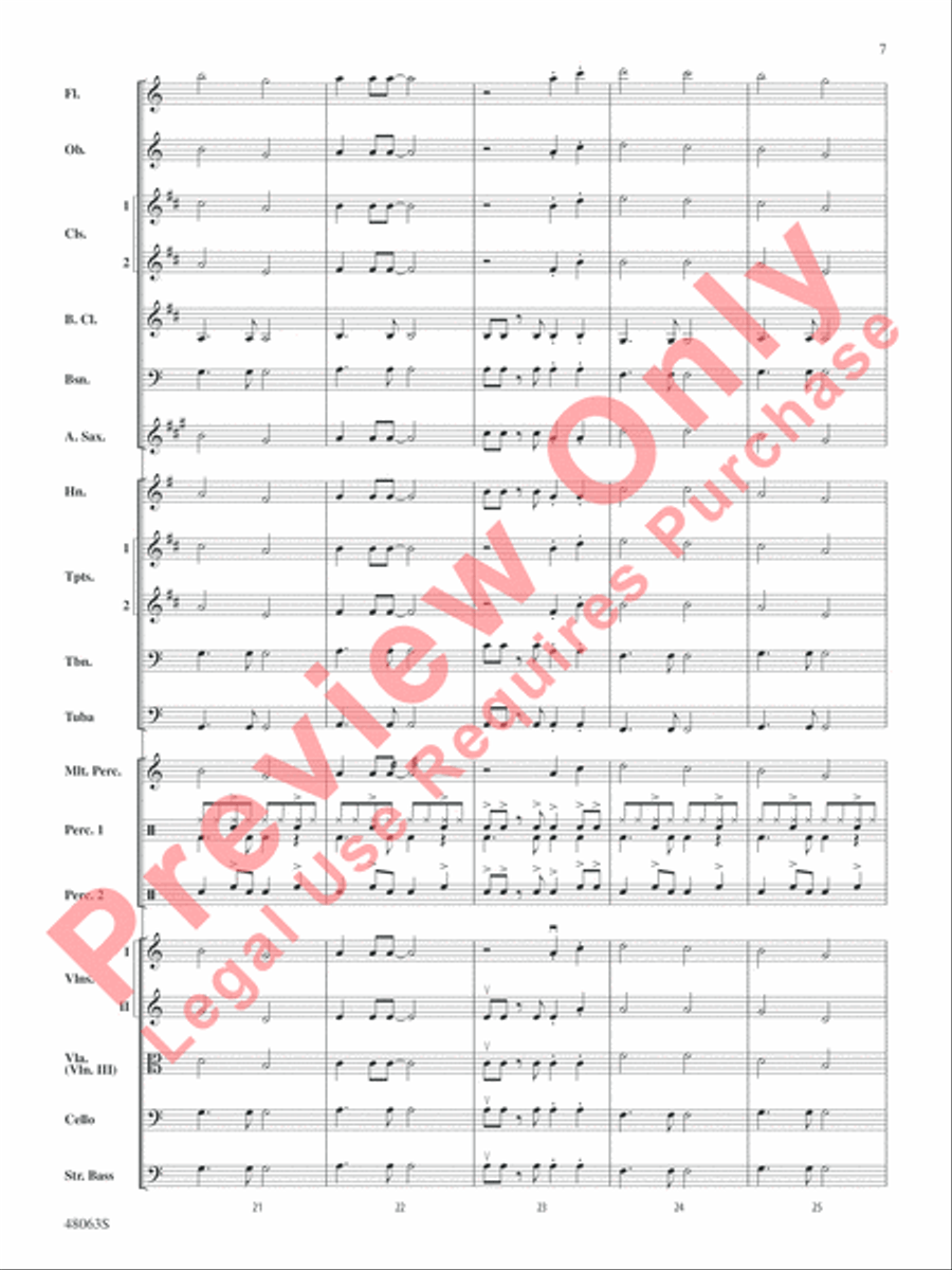 Danger Zone from Top Gun Danger Zone from Top Gun Full Orchestra scores gallery preview page 8
