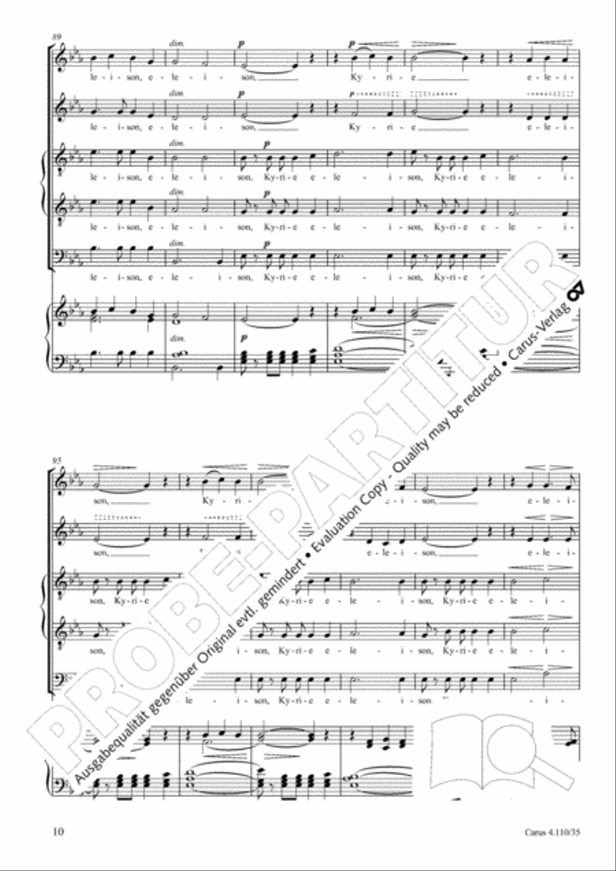 Kyrie eleison SATTB scores gallery preview page 11